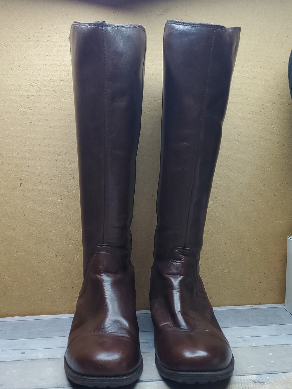 UGG Seldon Brown Leather Knee-High Boots Size 9